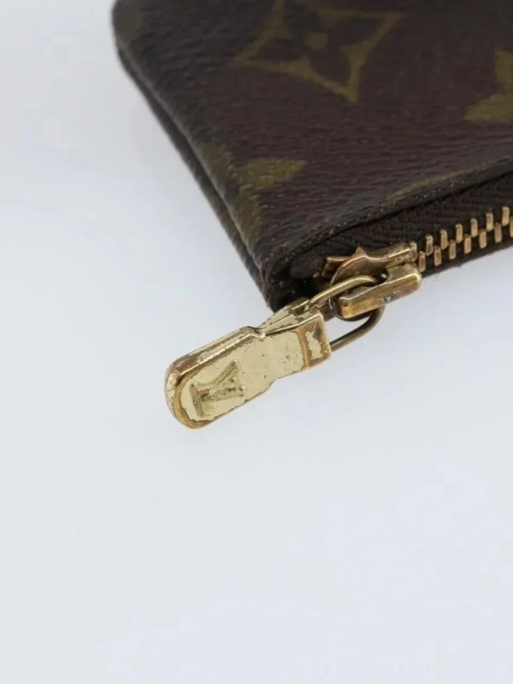 LOUIS VUITTON Monogram Pochette Cles Coin Purse M62650 LV Auth LNZ174